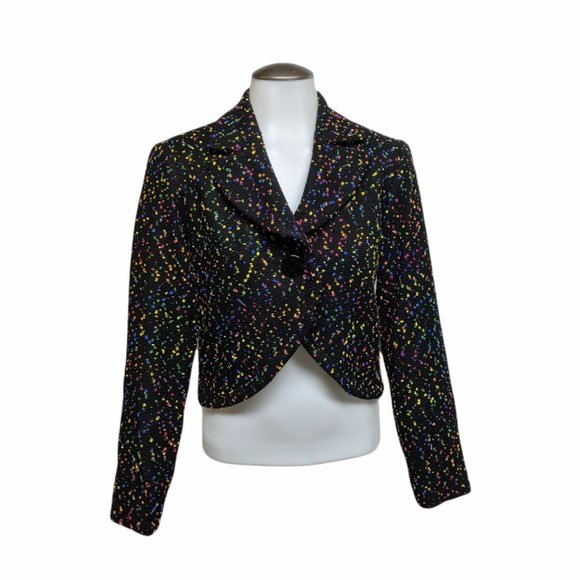 J'Envie Jackets & Blazers - J'Envie New York Wool Blend Cropped Blazer Black 2